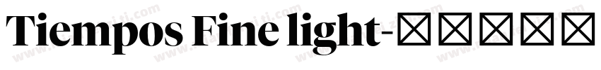 Tiempos Fine light字体转换
